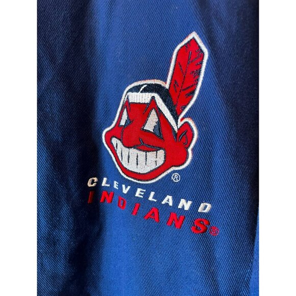 CLEVELAND INDIANS CHIEF By mirage Snap Button Jacket Size XXL Rare! - Picture 2 of 13